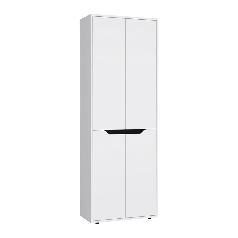 67" Black And White Wood Pantry Or Storage Closet Homeroots Kitchen & Dining