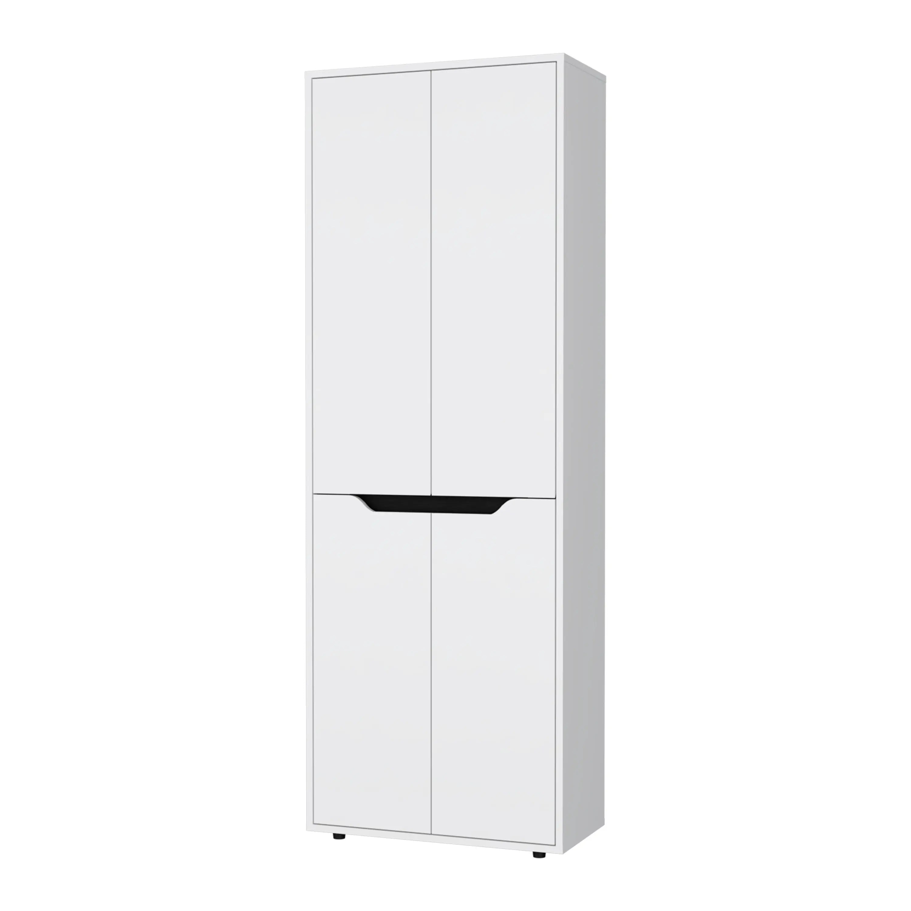 67" Black And White Wood Pantry Or Storage Closet Homeroots Kitchen & Dining