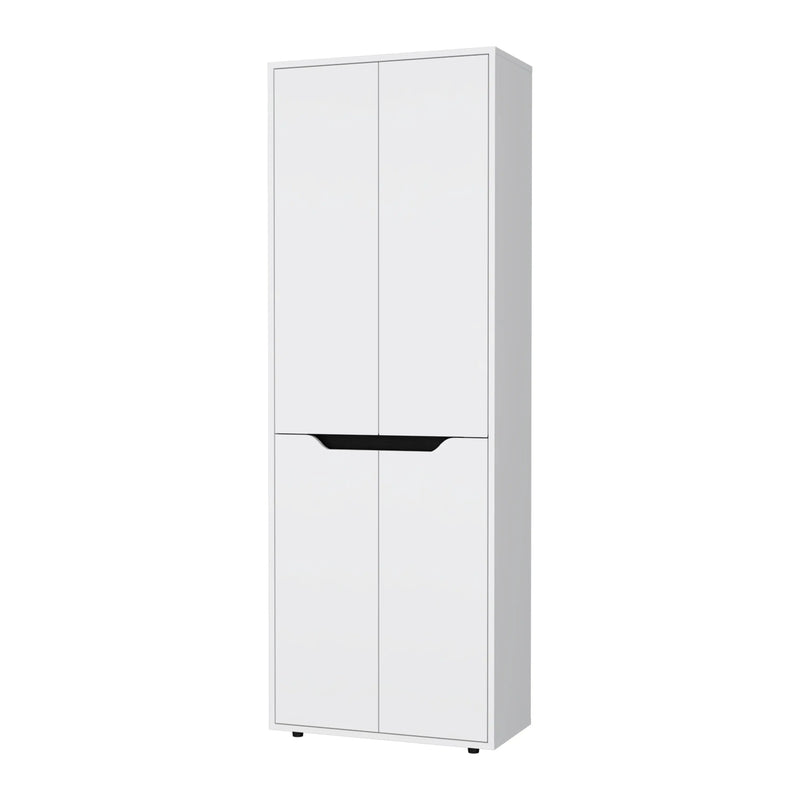 67" Black And White Wood Pantry Or Storage Closet Homeroots Kitchen & Dining