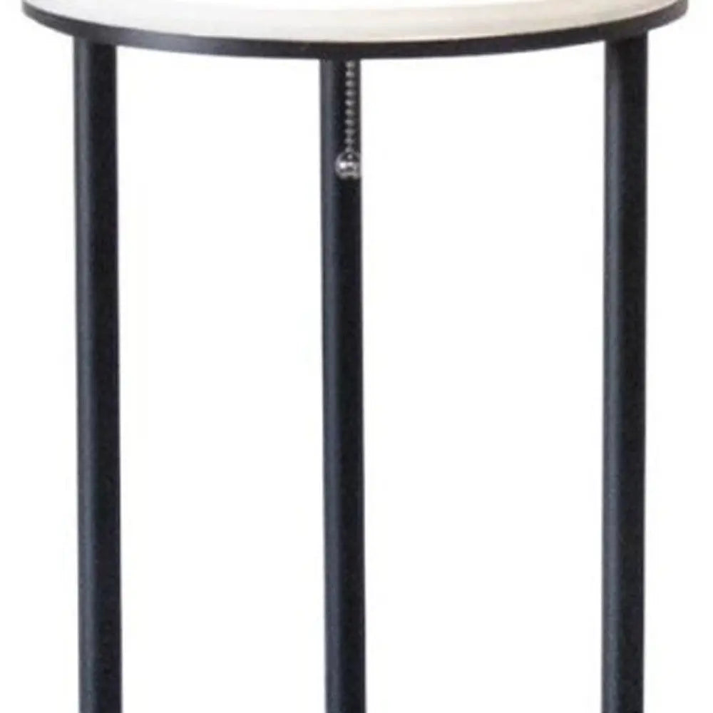 67" Black Metal Column Floor Lamp With White Linen Shade Homeroots Lighting