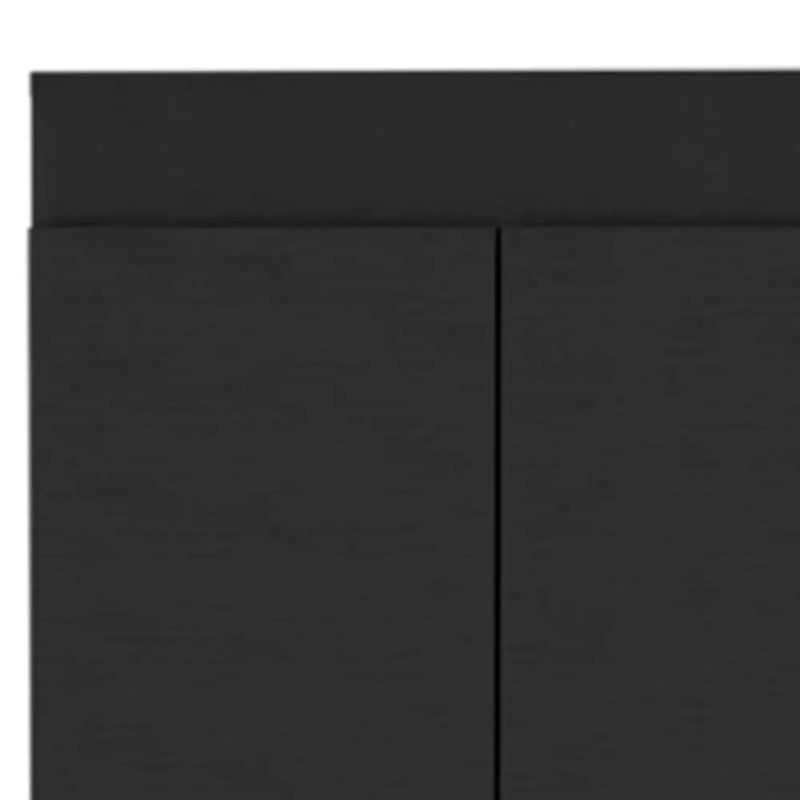 67" Black Wood Pantry Or Storage Closet - GreatEagleInc