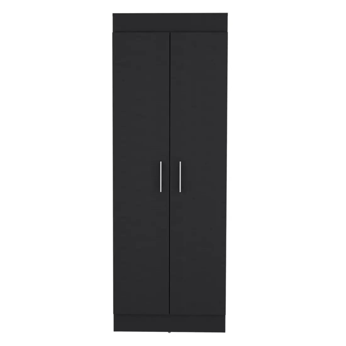 67" Black Wood Pantry Or Storage Closet - GreatEagleInc