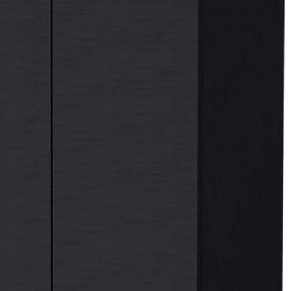 67" Black Wood Pantry Or Storage Closet Homeroots Kitchen & Dining