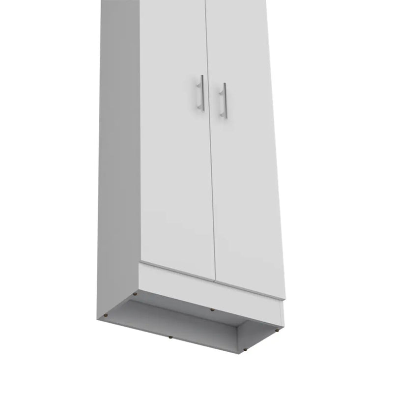 67" White Wood Pantry Or Storage Closet Homeroots Kitchen & Dining