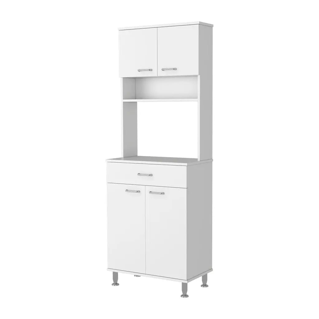 67" White Wood Pantry Or Storage Closet Homeroots Kitchen & Dining