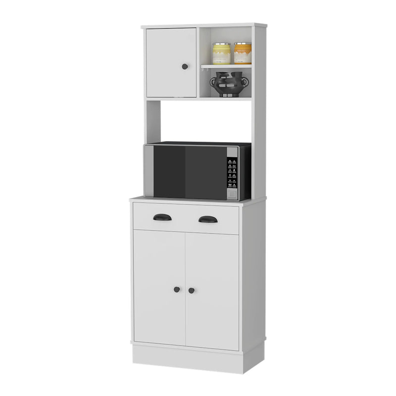 67" White Wood Pantry Or Storage Closet Homeroots Kitchen & Dining