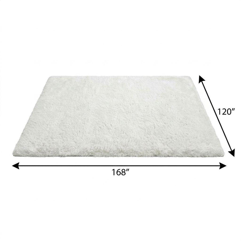 10' X 14' Teal And Ivory Floral Shag Washable Area Rug With UV Protection - Home & Garden