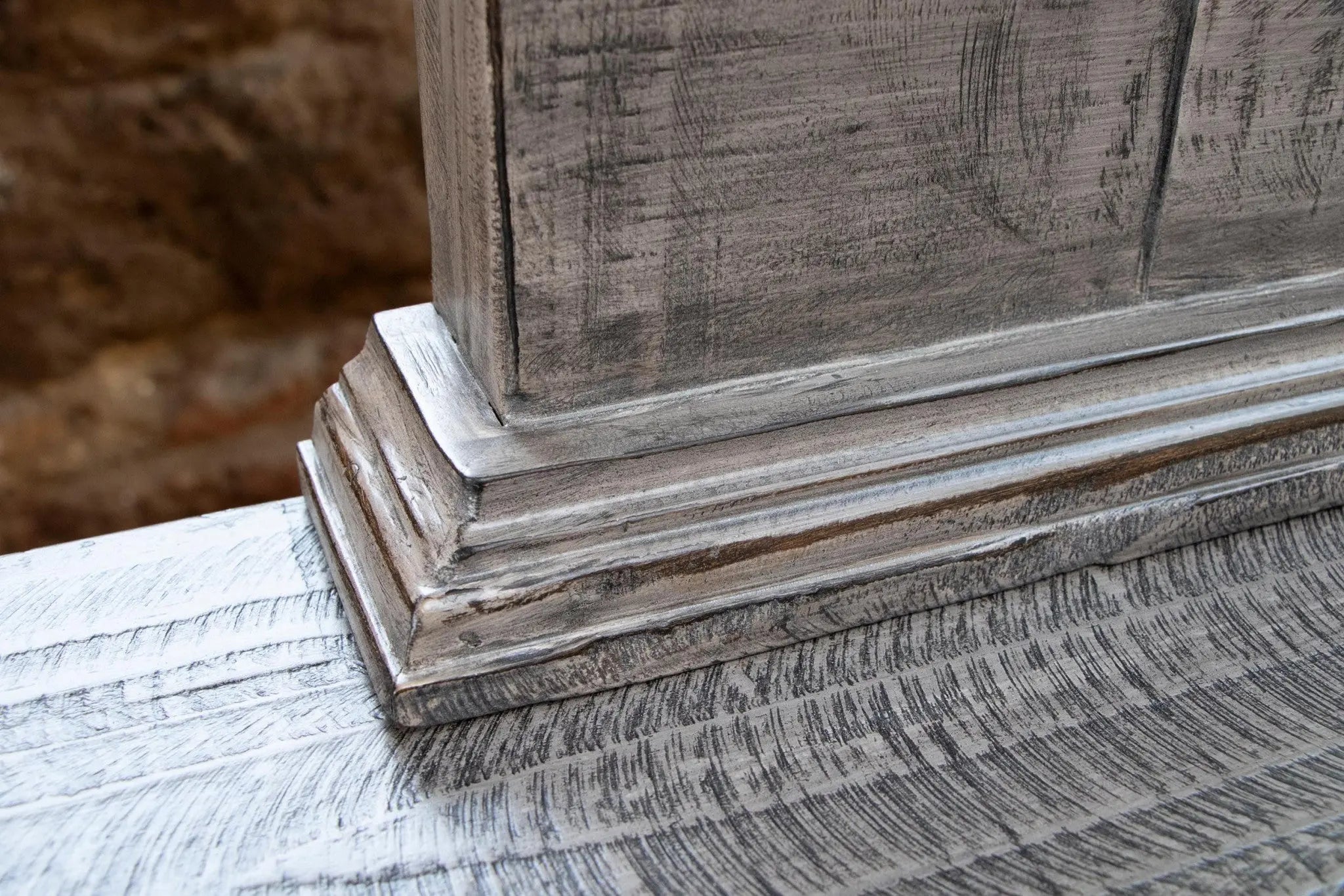 69" Gray Solid Wood Six Drawer Triple Dresser Homeroots Bed & Bath