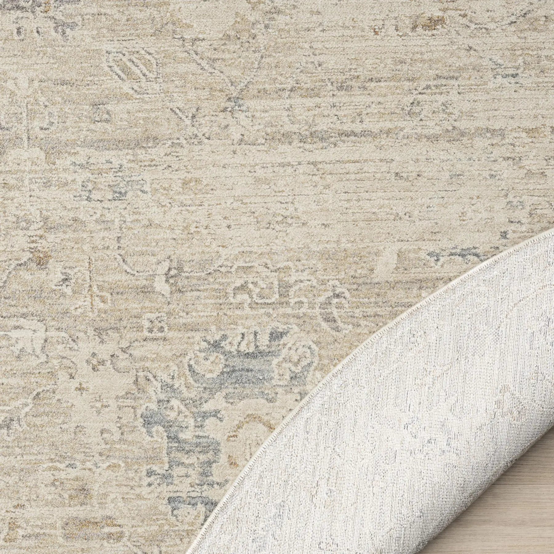 6' Beige And Ivory Abstract Round Rug Homeroots Home Decor