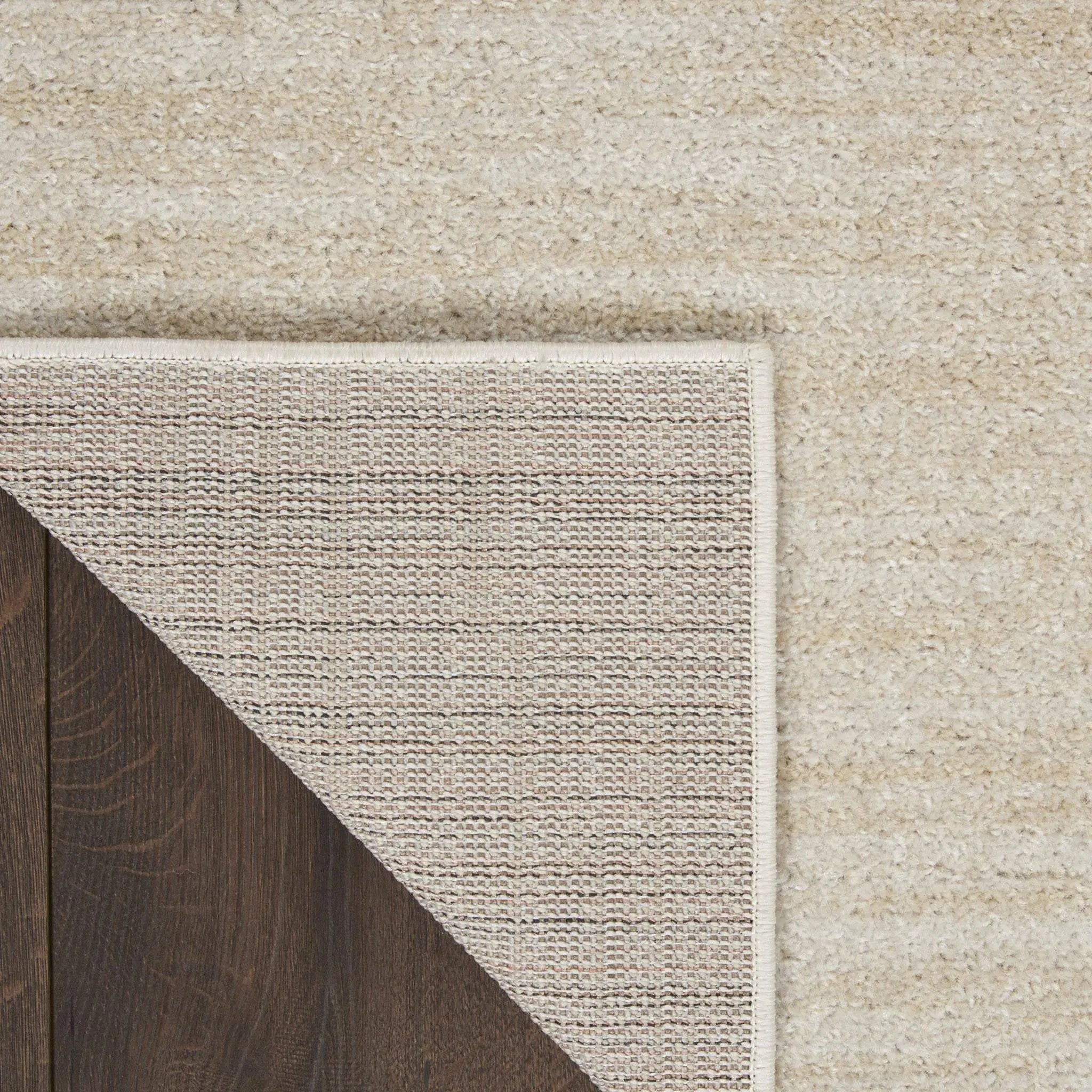 6' Beige And Ivory Indoor Outdoor Runner Rug - GreatEagleInc
