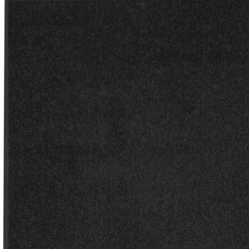 6' Black Indoor Outdoor Runner Rug - GreatEagleInc