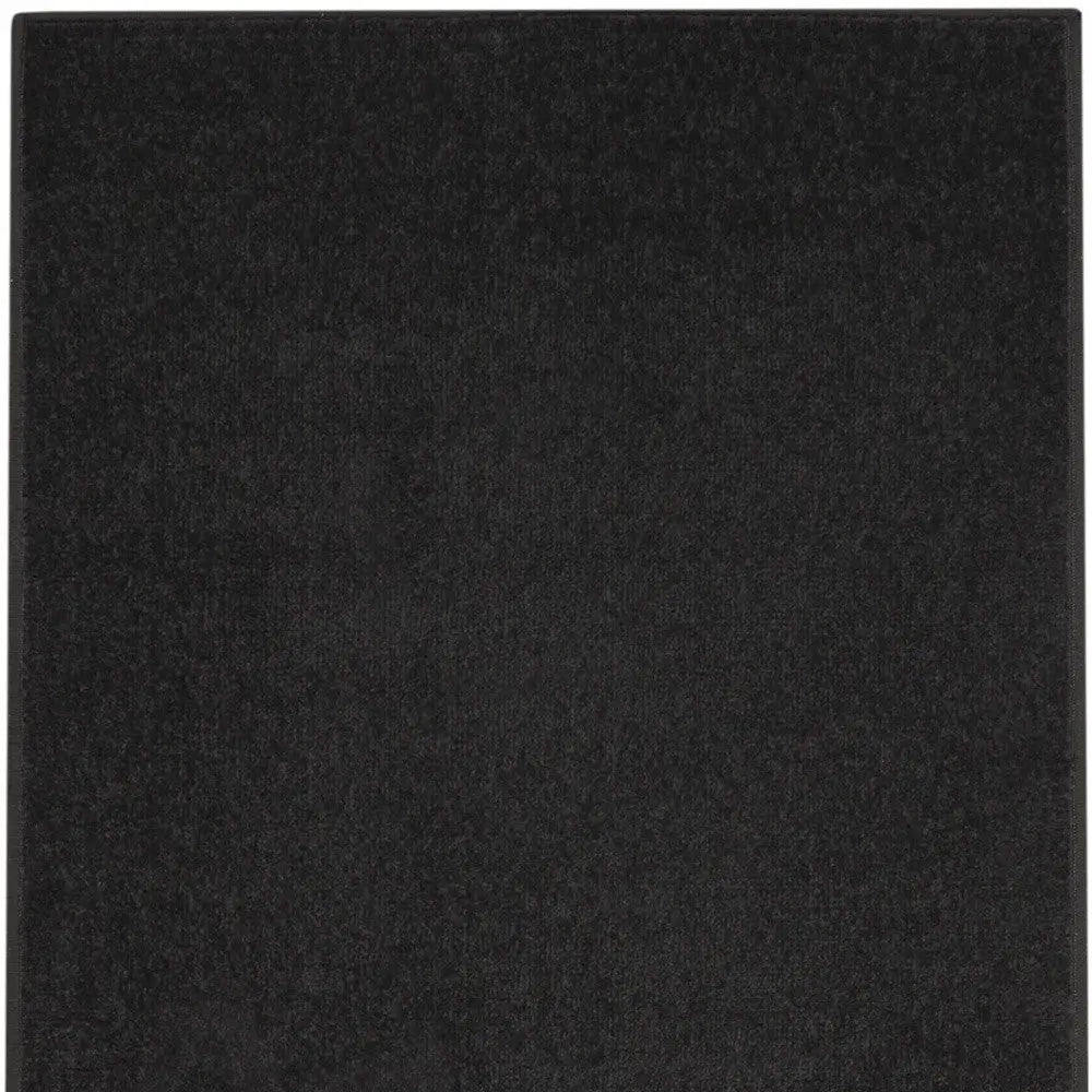 6' Black Indoor Outdoor Runner Rug - GreatEagleInc