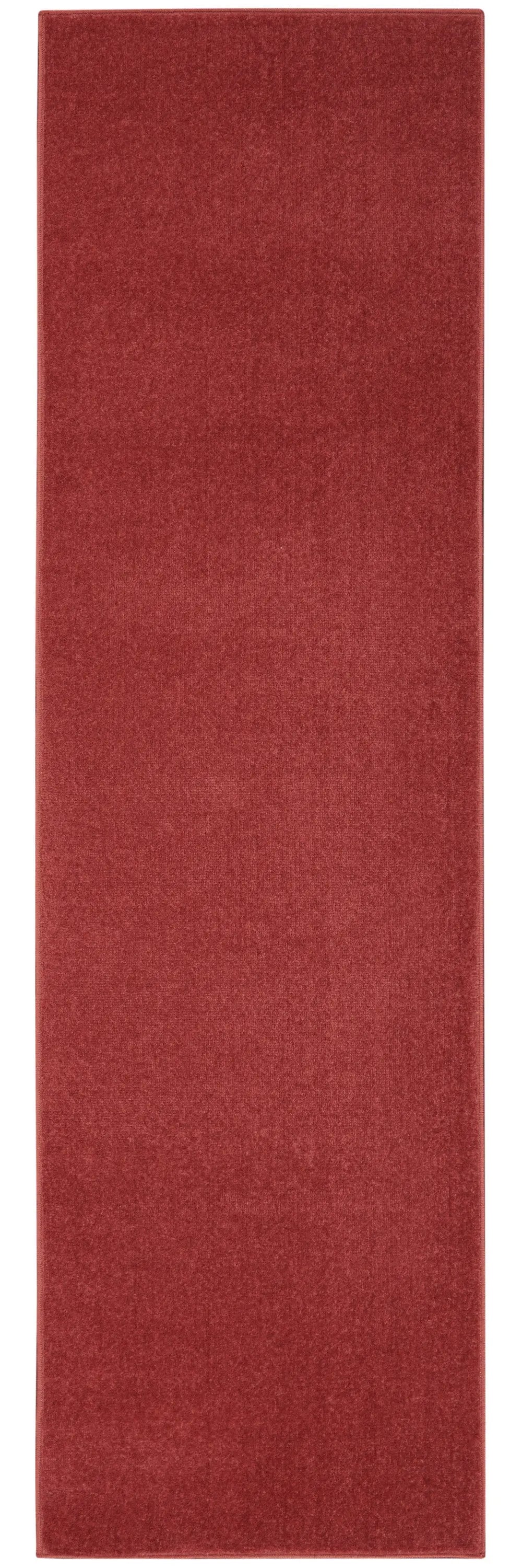 6' Brick Red Indoor Outdoor Runner Rug Homeroots Outdoor