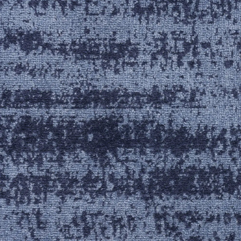 6' Denim Blue And Navy Blue Abstract Indoor Outdoor Runner Rug Homeroots Outdoor