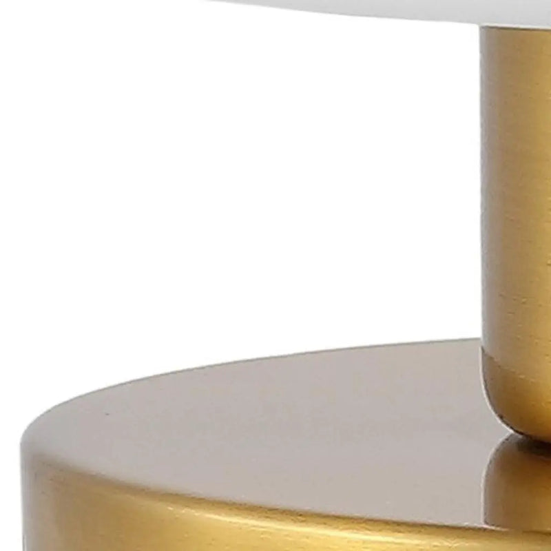 6" Gold Novelty USB Table Lamp With Dome Shade Homeroots Lighting