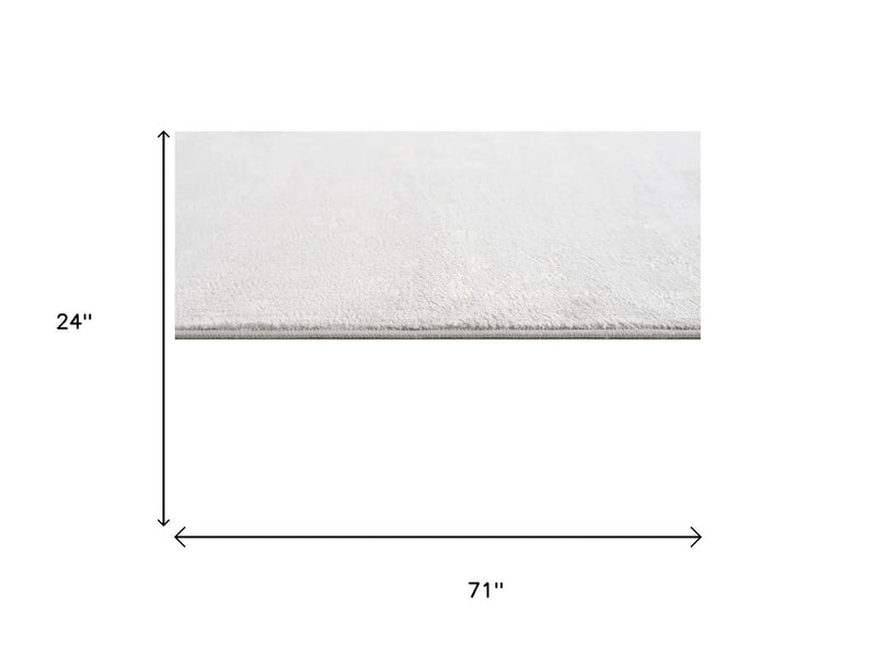 6' Gray And Beige Abstract Area Rug Homeroots Home Decor