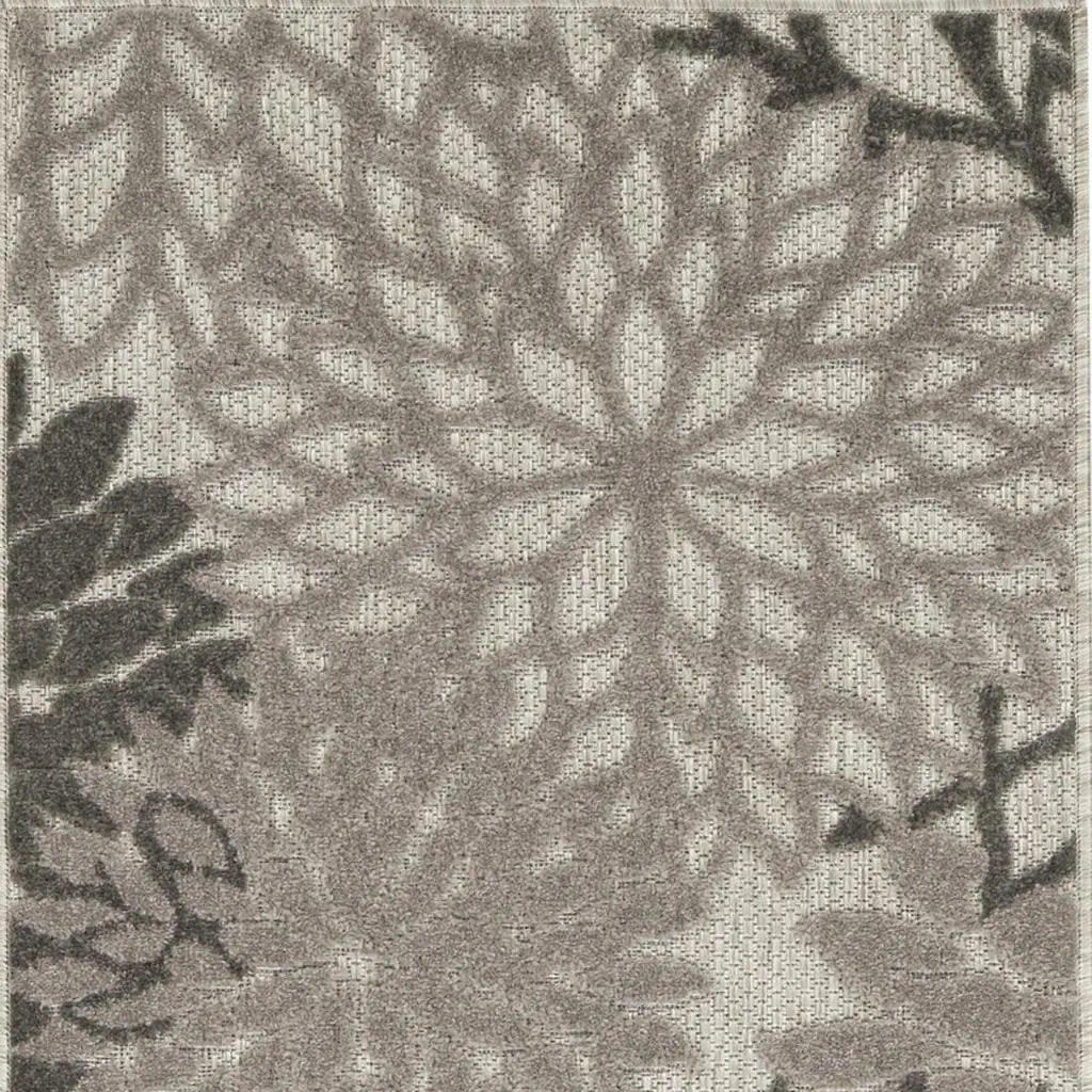 6' Gray Indoor Outdoor Area Rug Homeroots Outdoor