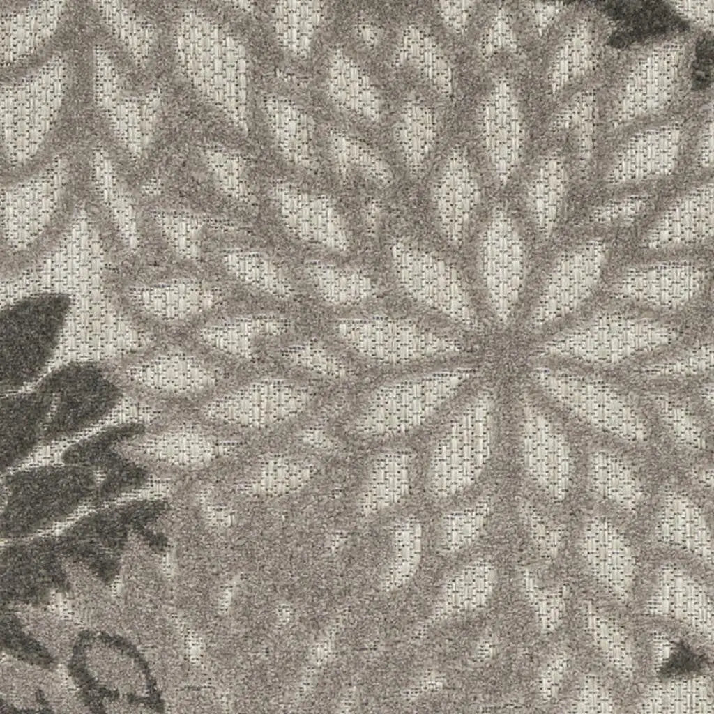 6' Gray Indoor Outdoor Area Rug Homeroots Outdoor