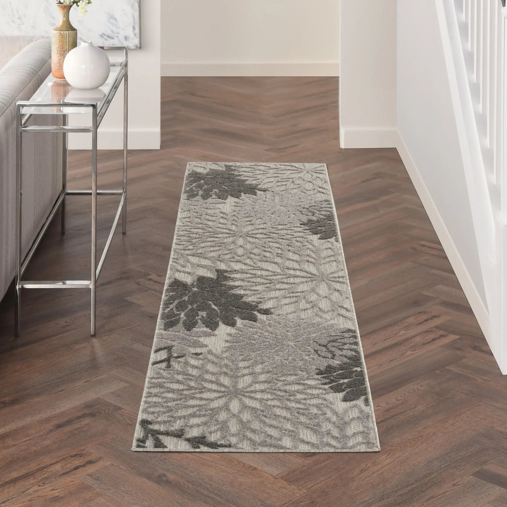 6' Gray Indoor Outdoor Area Rug Homeroots Outdoor
