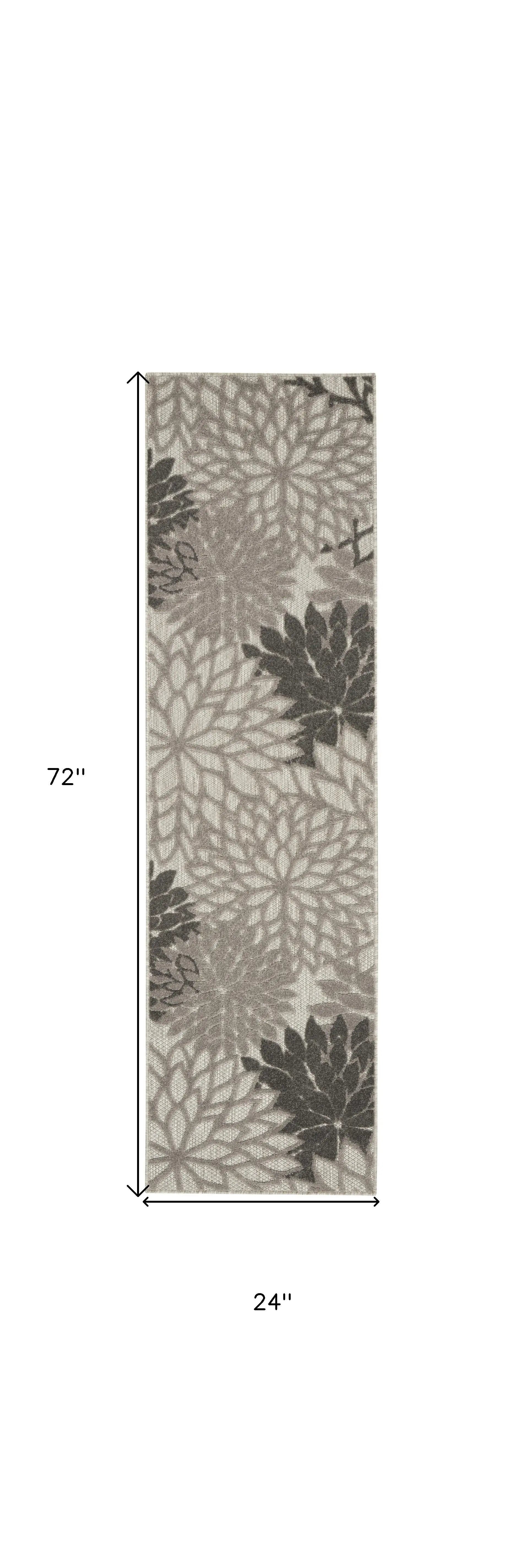 6' Gray Indoor Outdoor Area Rug Homeroots Outdoor