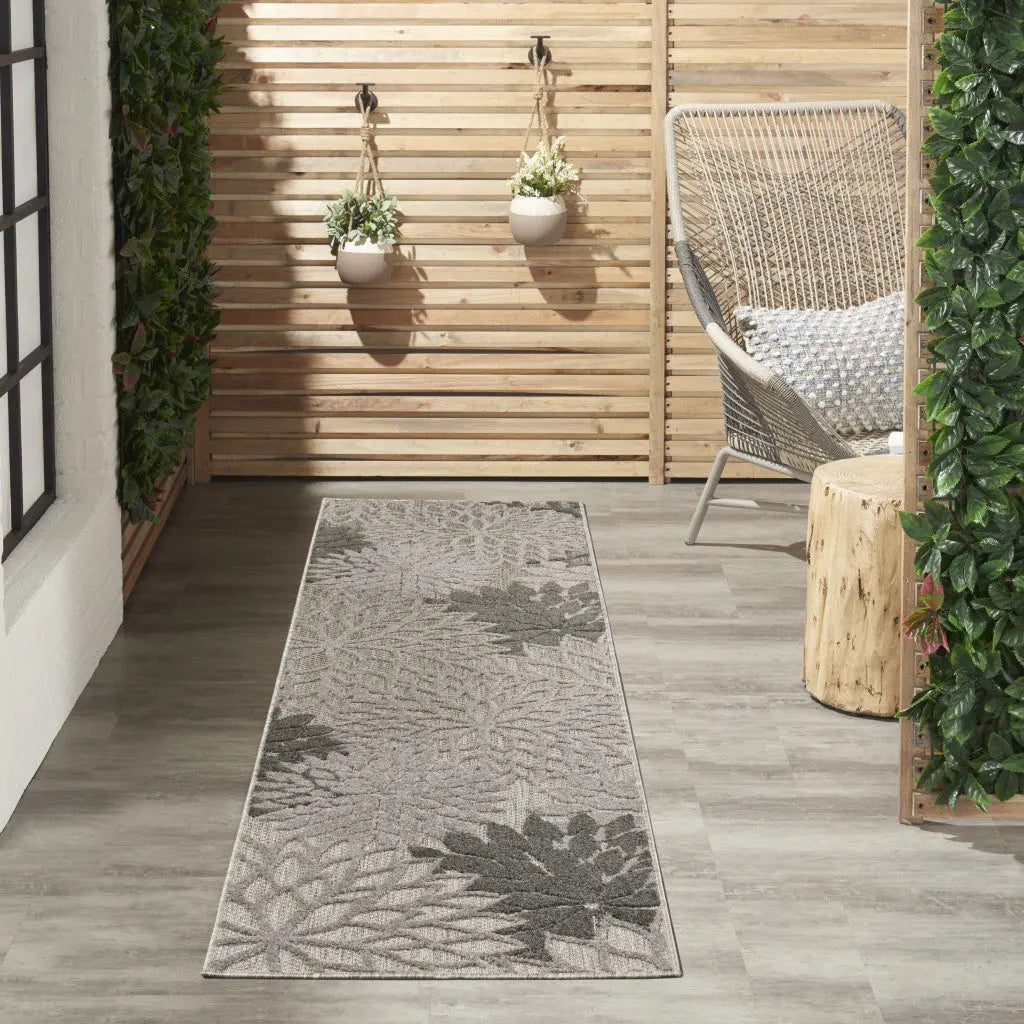 6' Gray Indoor Outdoor Area Rug Homeroots Outdoor