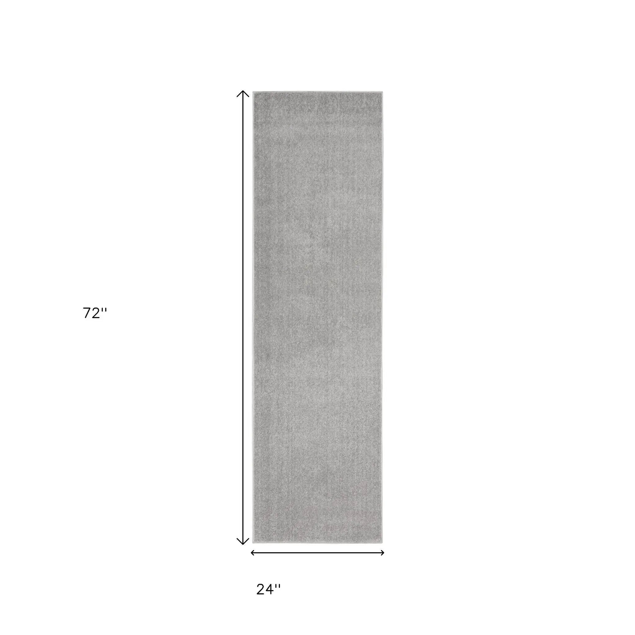 6' Gray Indoor Outdoor Runner Rug Homeroots Outdoor