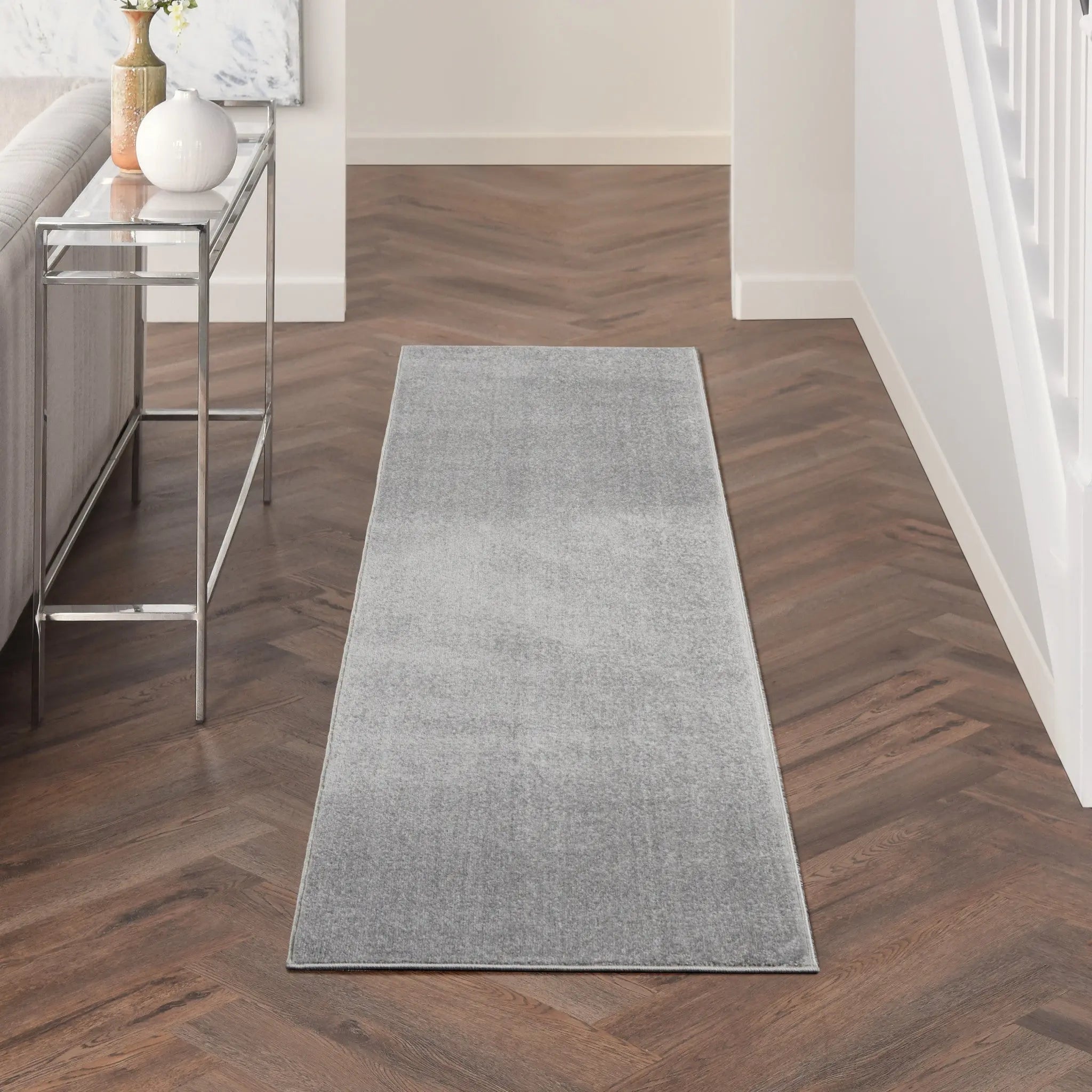 6' Gray Indoor Outdoor Runner Rug Homeroots Outdoor