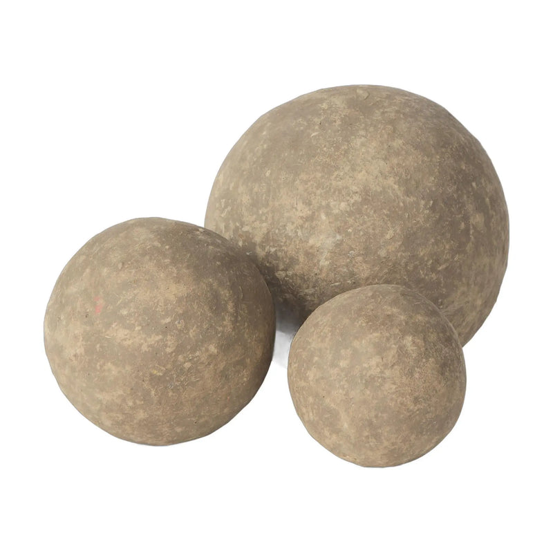 6" Gray Paper Sphere Tabletop Sculpture Homeroots Home Decor