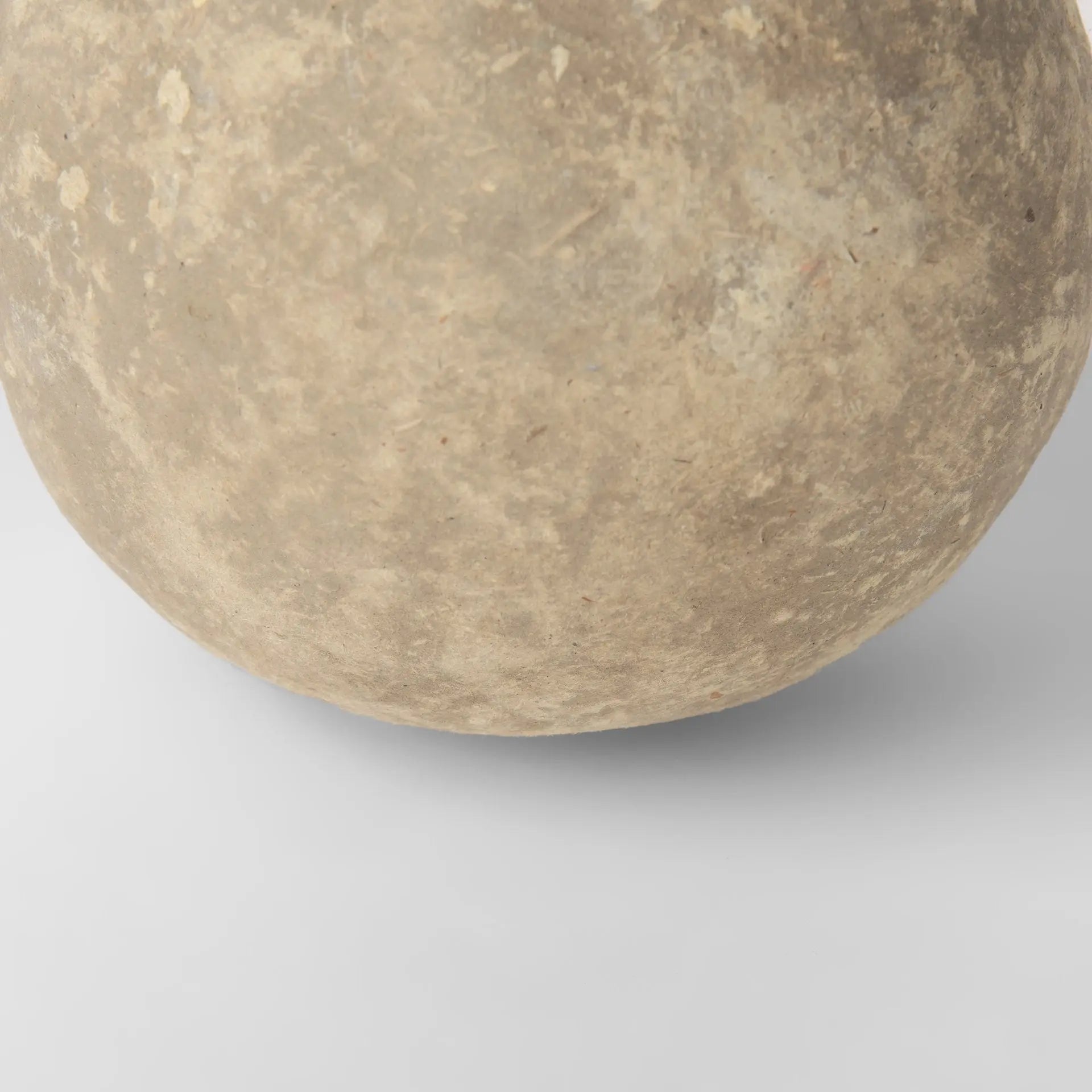 6" Gray Paper Sphere Tabletop Sculpture Homeroots Home Decor