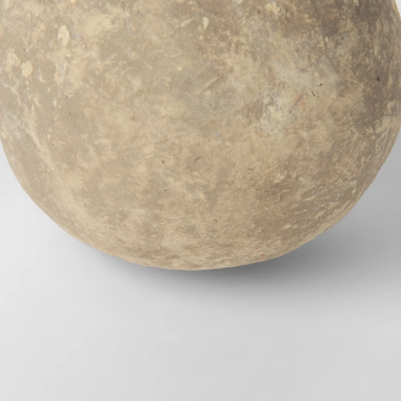 6" Gray Paper Sphere Tabletop Sculpture Homeroots Home Decor