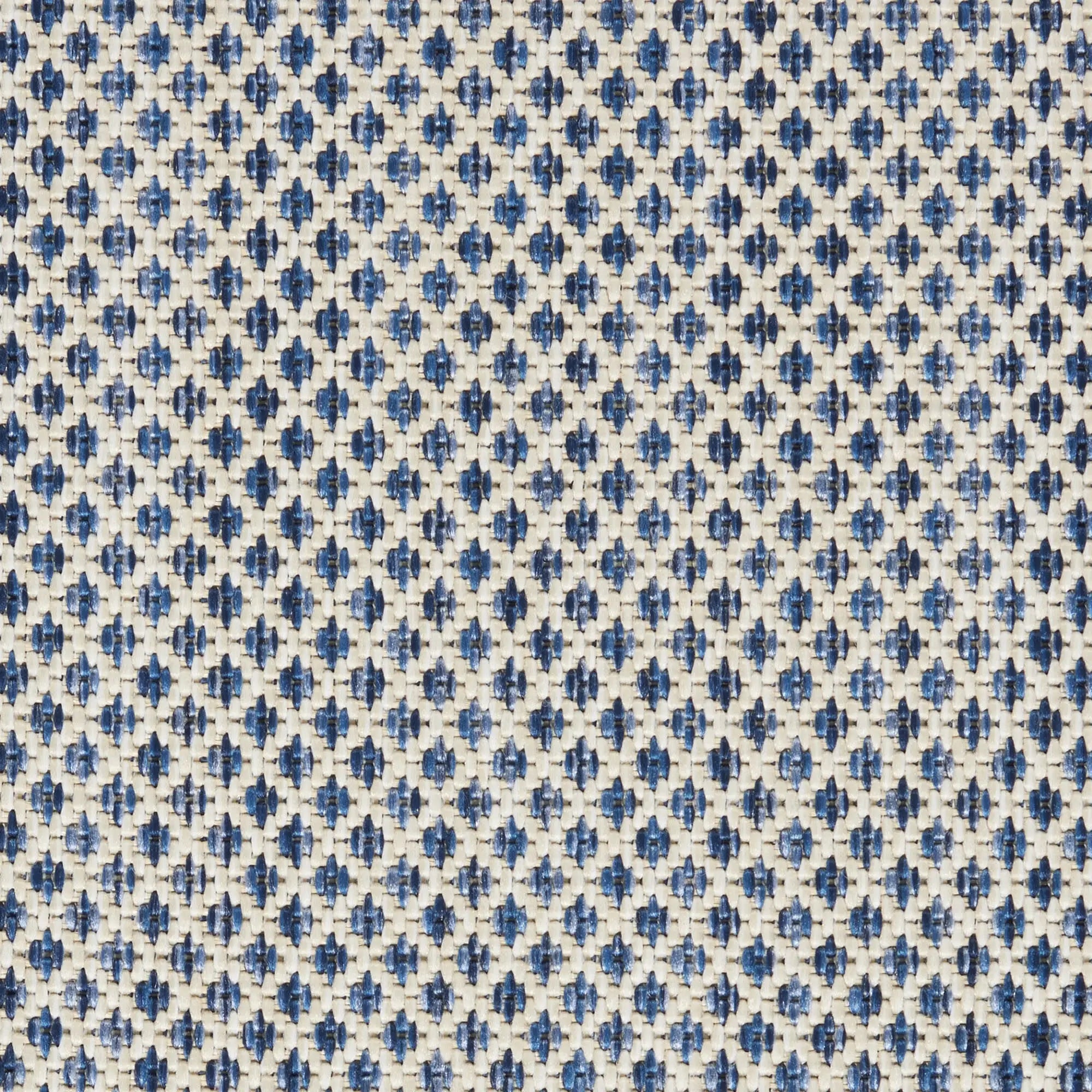 6' Ivory And Blue Square Geometric Indoor Outdoor Area Rug Homeroots Outdoor