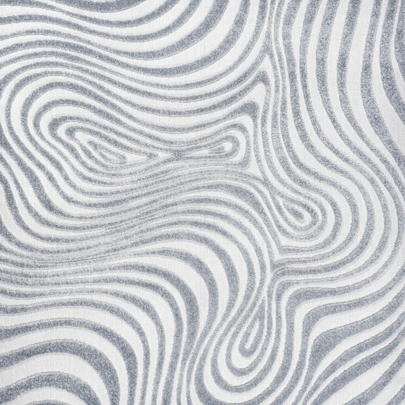 6' Light Blue And Ivory Square Abstract Indoor Outdoor Area Rug Homeroots Outdoor