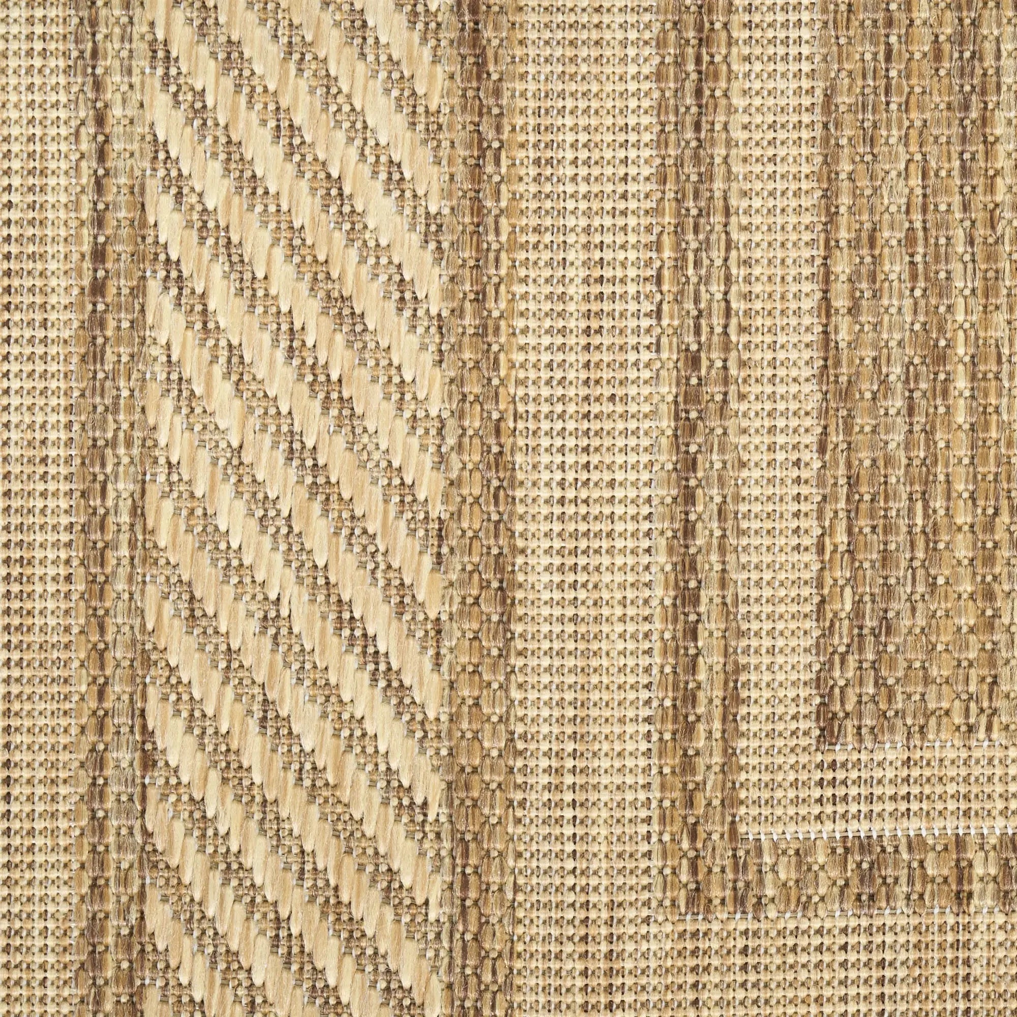 6' Natural Geometric Indoor Outdoor Runner Rug Homeroots Outdoor