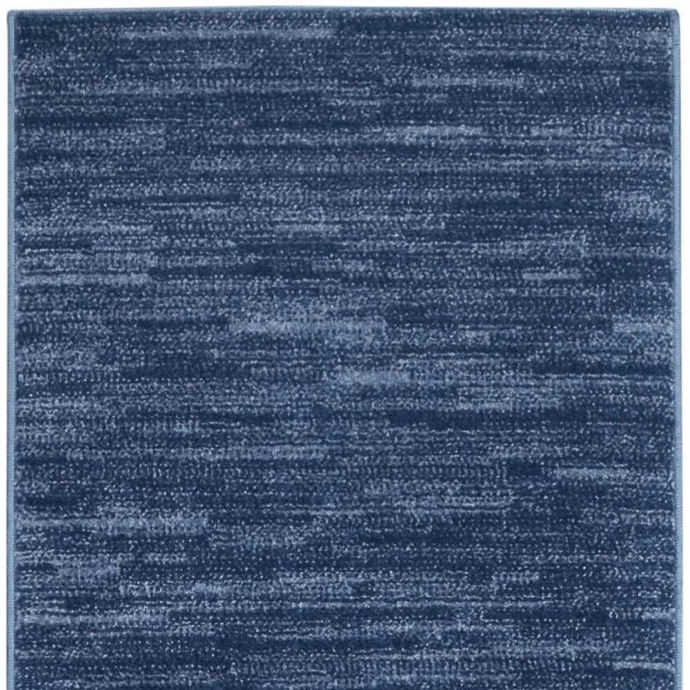 6' Navy Blue Indoor Outdoor Runner Rug Homeroots Outdoor
