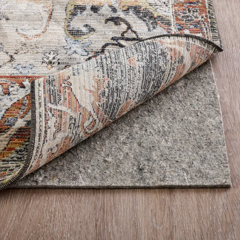 6' Round Gray Non Slip Rug Pad Homeroots Home Decor