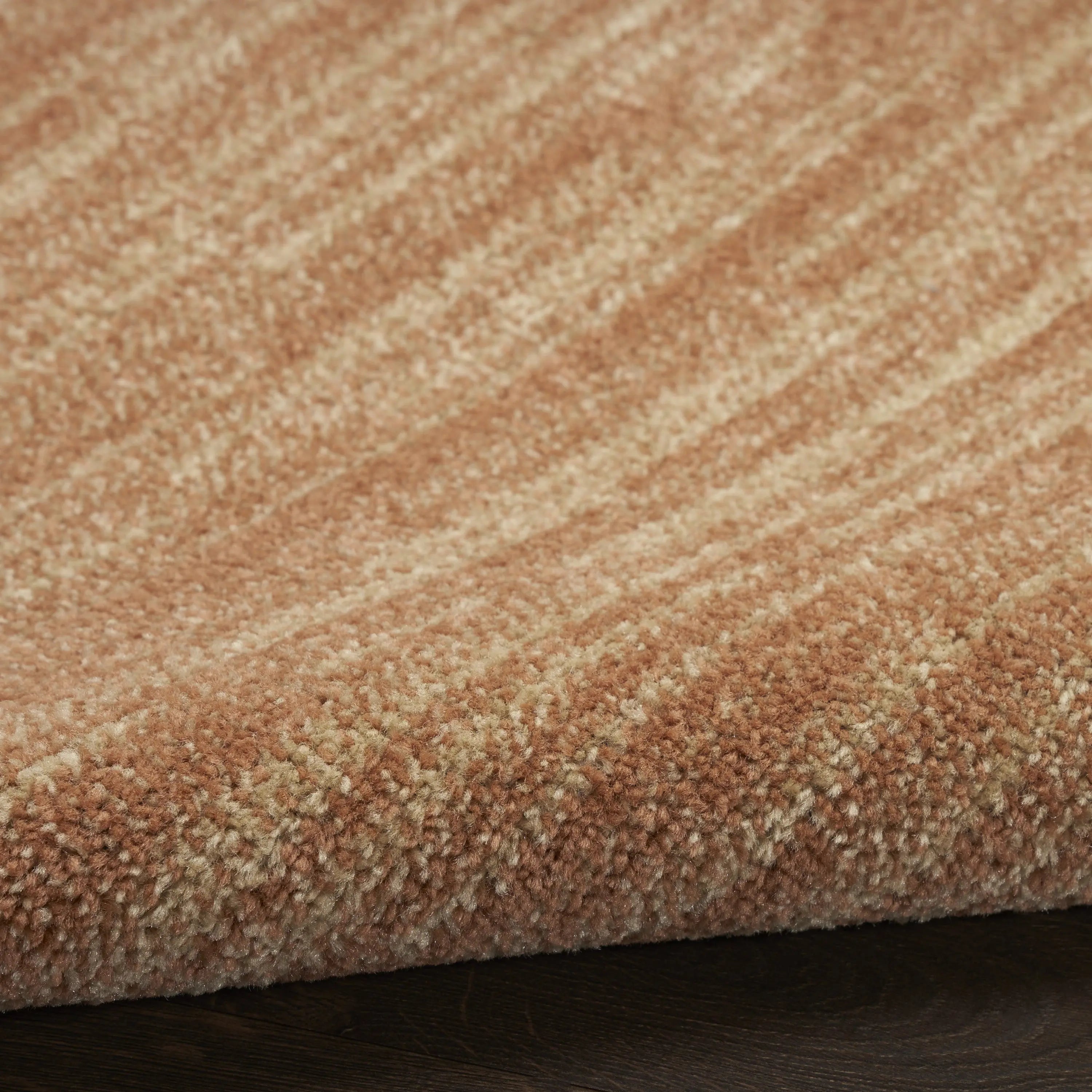 6' Rust And Beige Round Abstract Indoor Outdoor Area Rug Homeroots Outdoor
