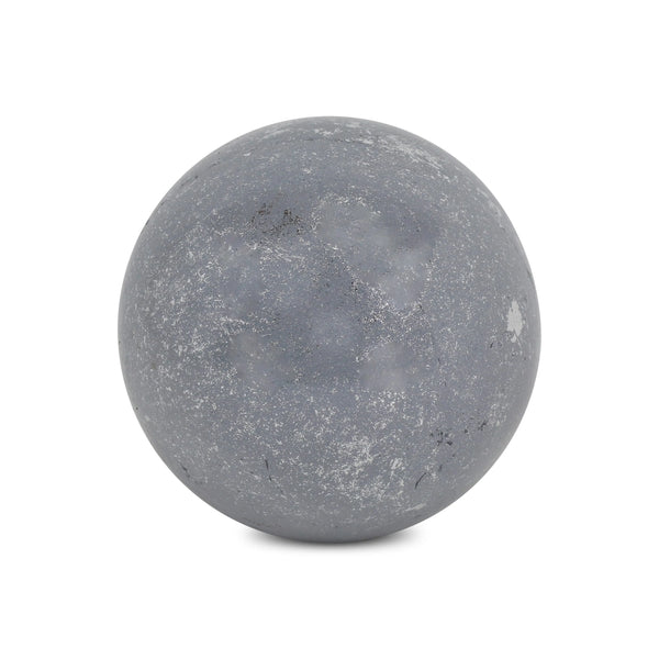 6" Silver Paper Mache Hand Painted Orb Decorative Orb GreatEagleInc
