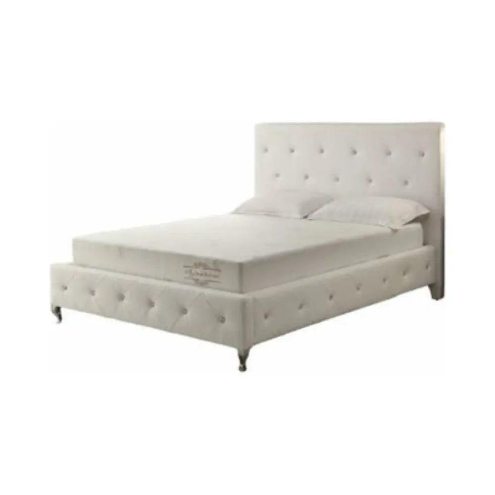 6" White Full Aloe Vera Infused Memory Foam Mattress Homeroots Bed & Bath