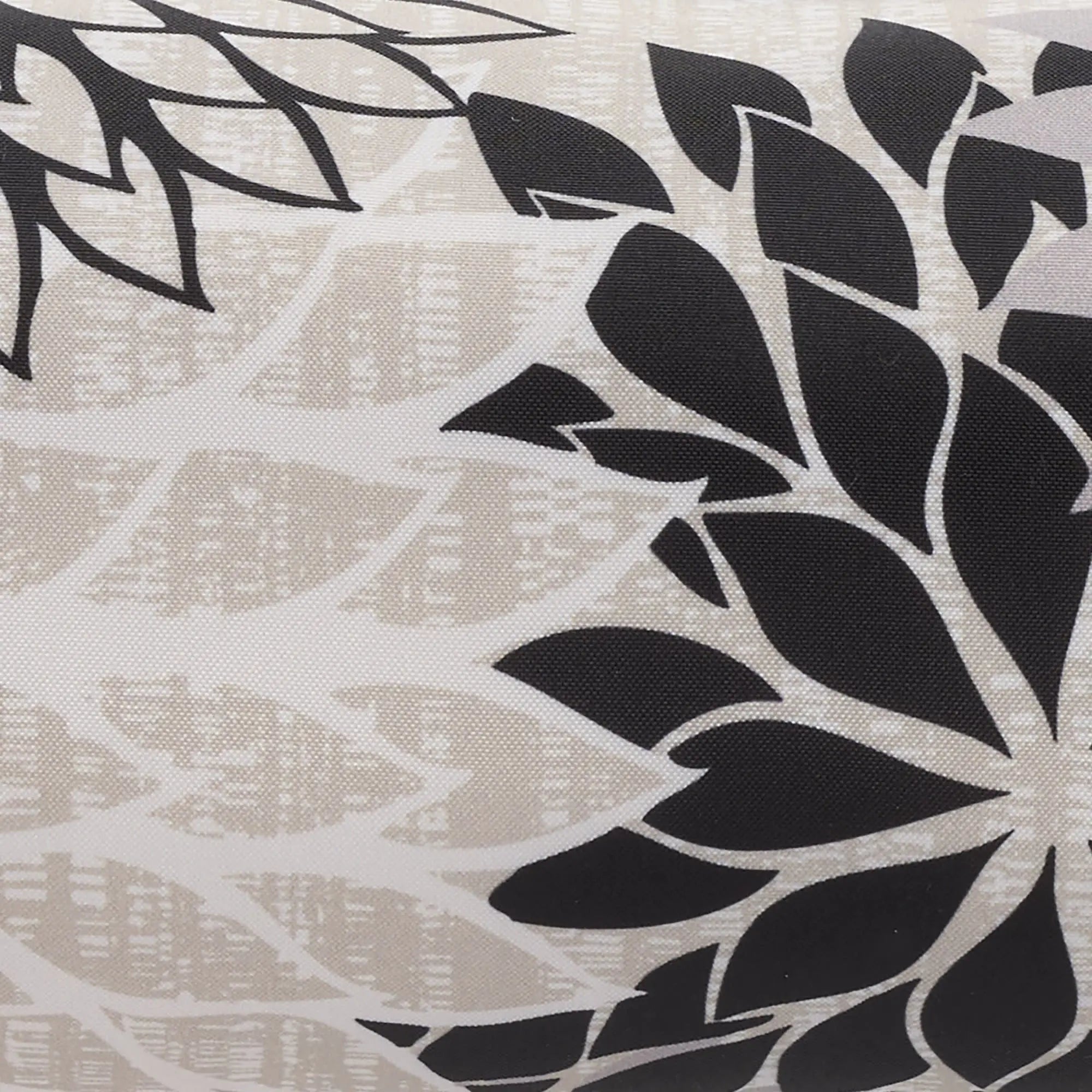 6" X 20" Black Gray and White Bolster Floral Indoor Outdoor Throw Pillow Homeroots Outdoor