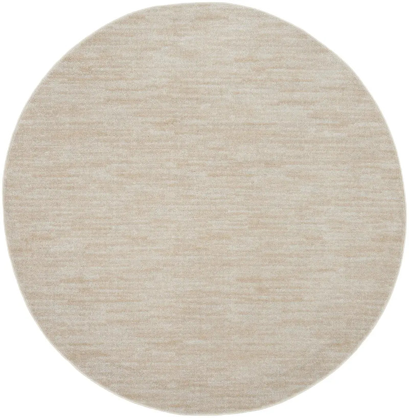 6' X 6' Beige And Ivory Round Indoor Outdoor Area Rug Homeroots Outdoor