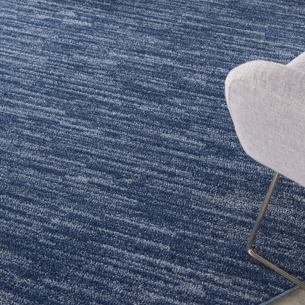 6' X 6' Blue Round Indoor Outdoor Area Rug Homeroots Outdoor