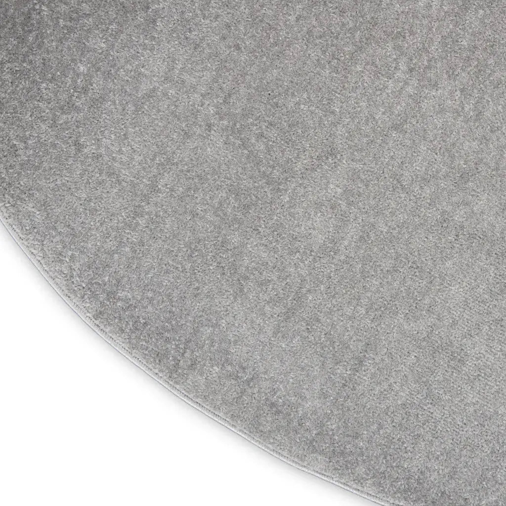 6' X 6' Gray Round Indoor Outdoor Area Rug Homeroots Outdoor