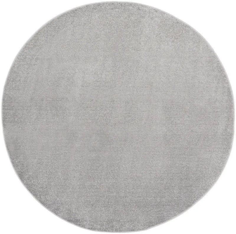 6' X 6' Gray Round Indoor Outdoor Area Rug Homeroots Outdoor