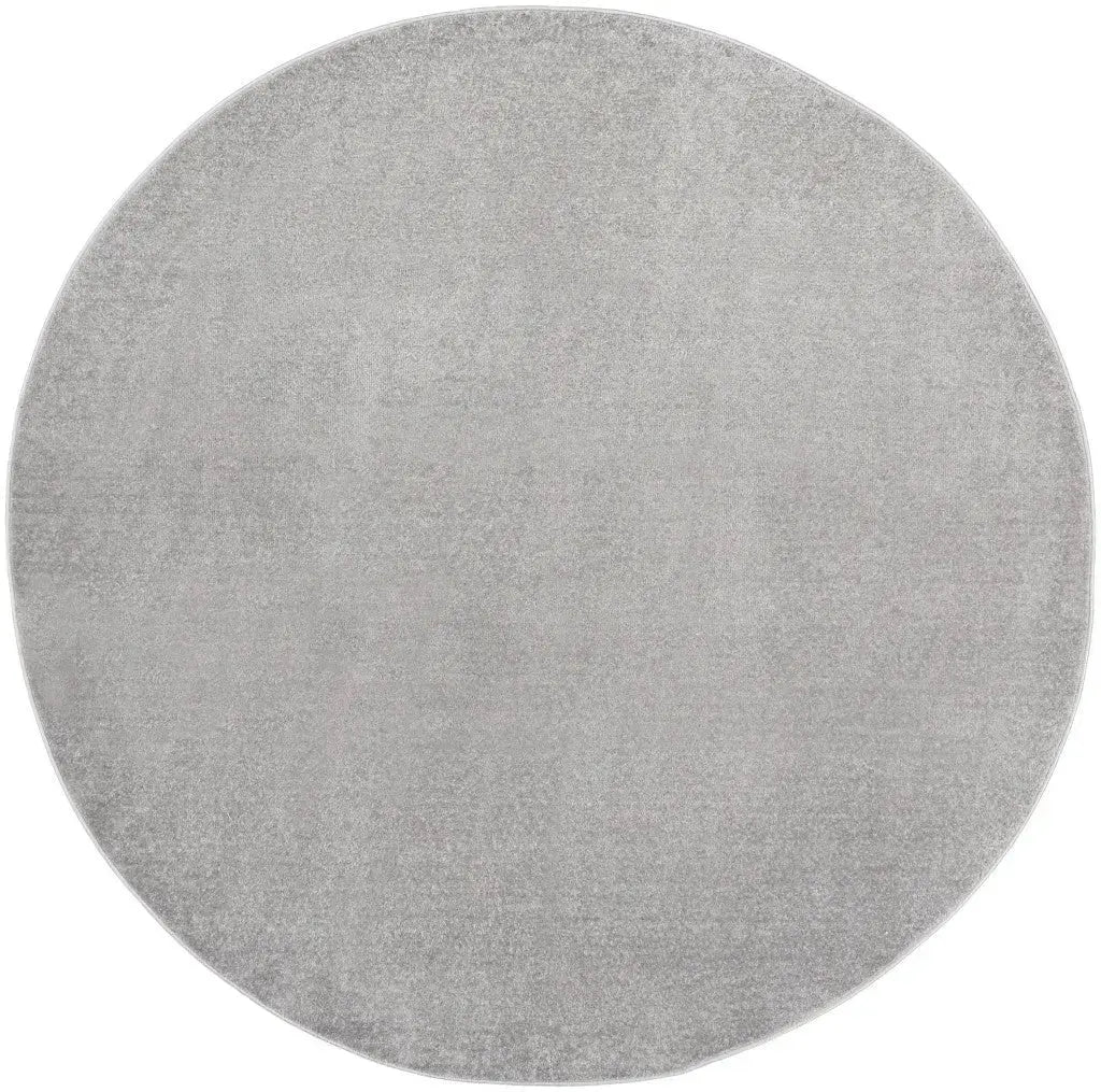 6' X 6' Gray Round Indoor Outdoor Area Rug Homeroots Outdoor
