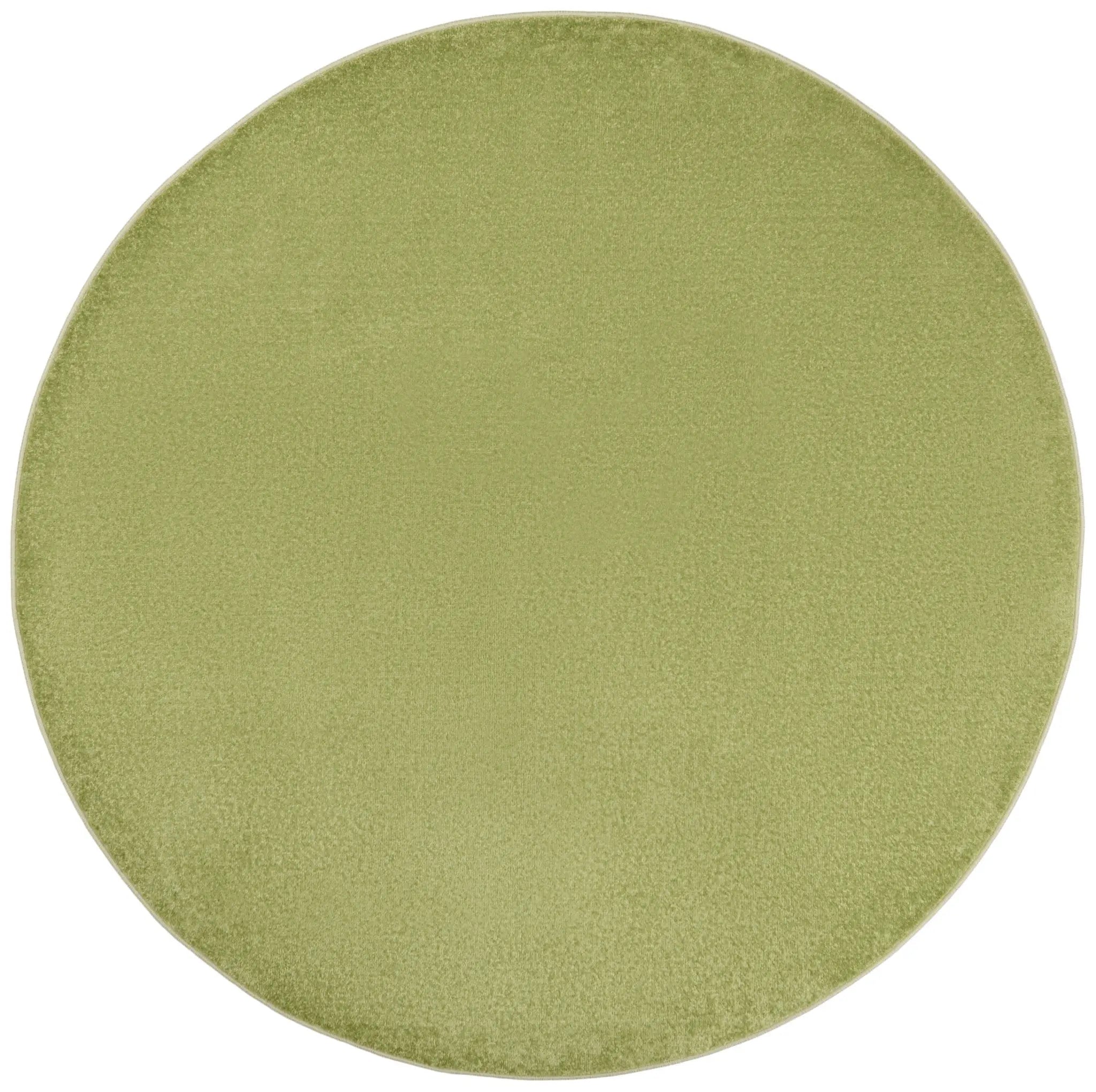 6' X 6' Green Round Indoor Outdoor Area Rug - GreatEagleInc