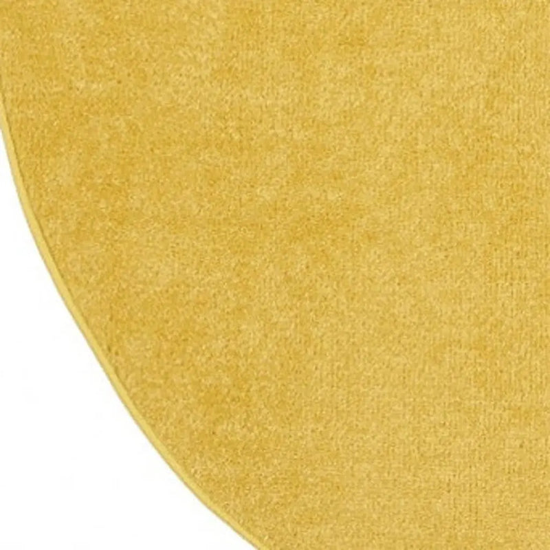 6' X 6' Yellow Round Indoor Outdoor Area Rug Homeroots Outdoor