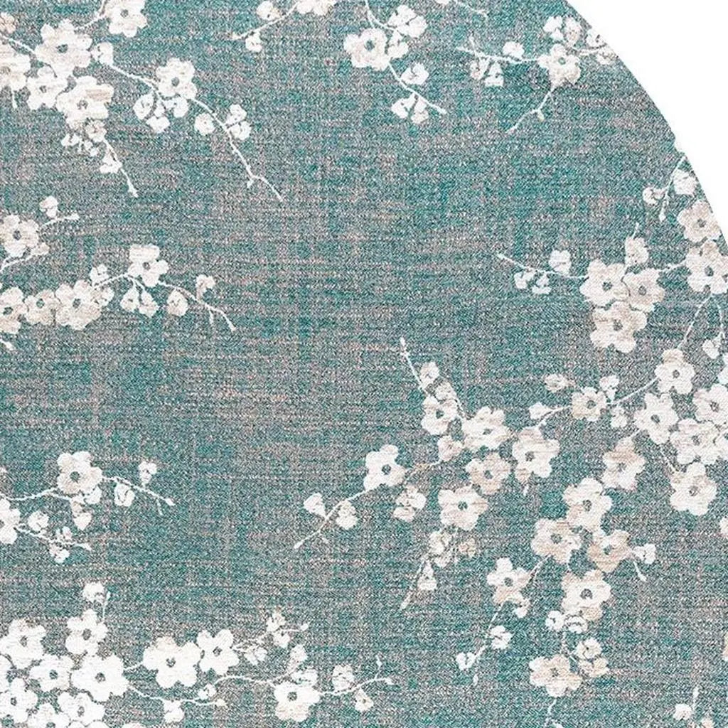 6' X 8' Blue And White Oriental Washable Area Rug With UV Protection Homeroots Home Decor
