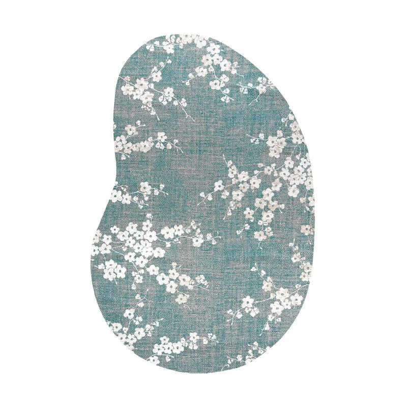 6' X 8' Blue And White Oriental Washable Area Rug With UV Protection Homeroots Home Decor