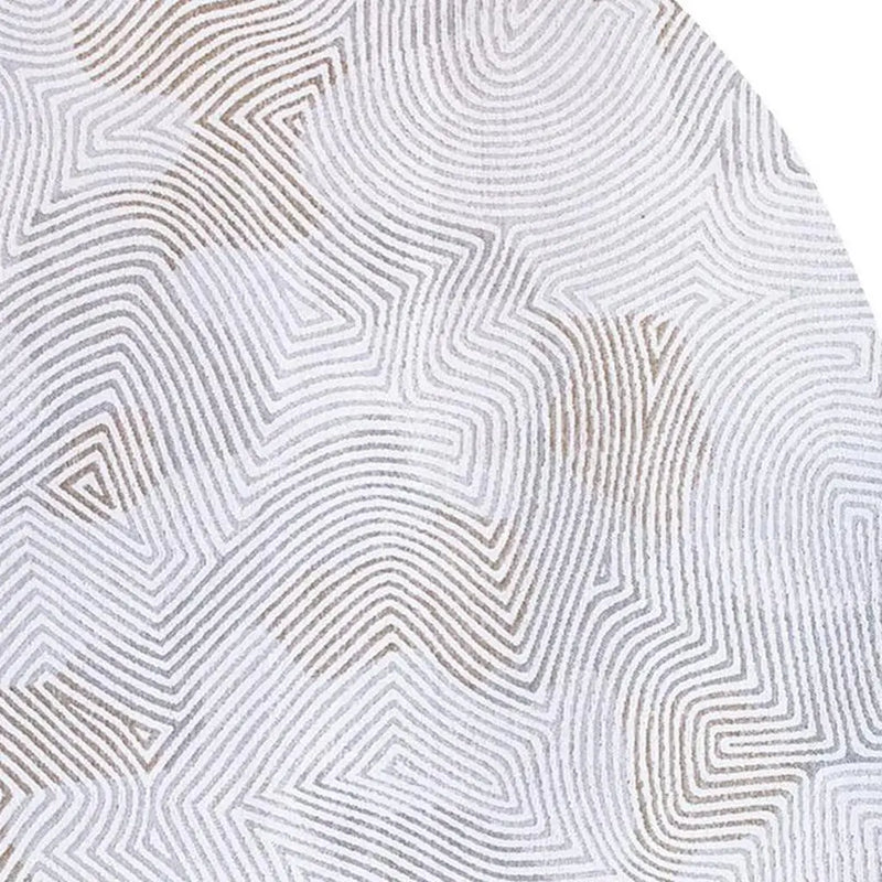 6' X 8' Gray And White Abstract Washable Area Rug With UV Protection Homeroots Home Decor