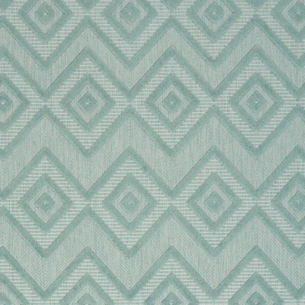 6' X 9' Aqua Indoor Outdoor Area Rug Homeroots Outdoor